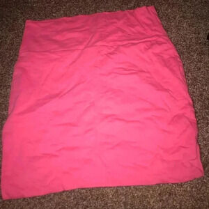 Pink pencil skirt
